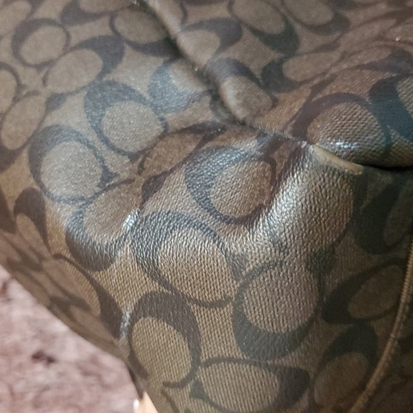 COACH Diaper Bag Brown Signature Baby Tote - Picture 7 of 16